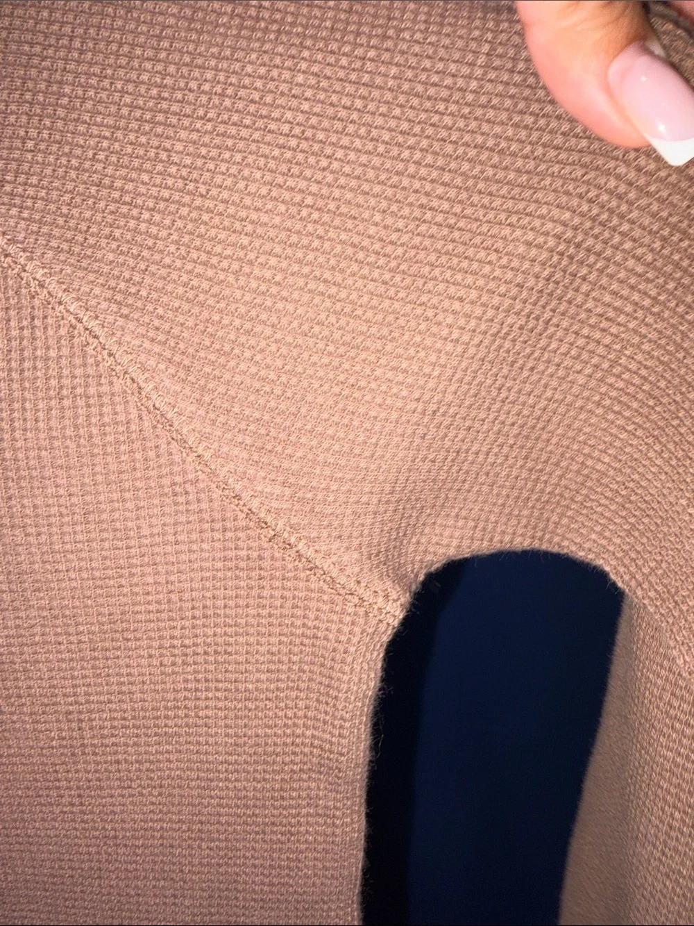 Gap- Boys Brown Thermal Henley Shirt Size Medium